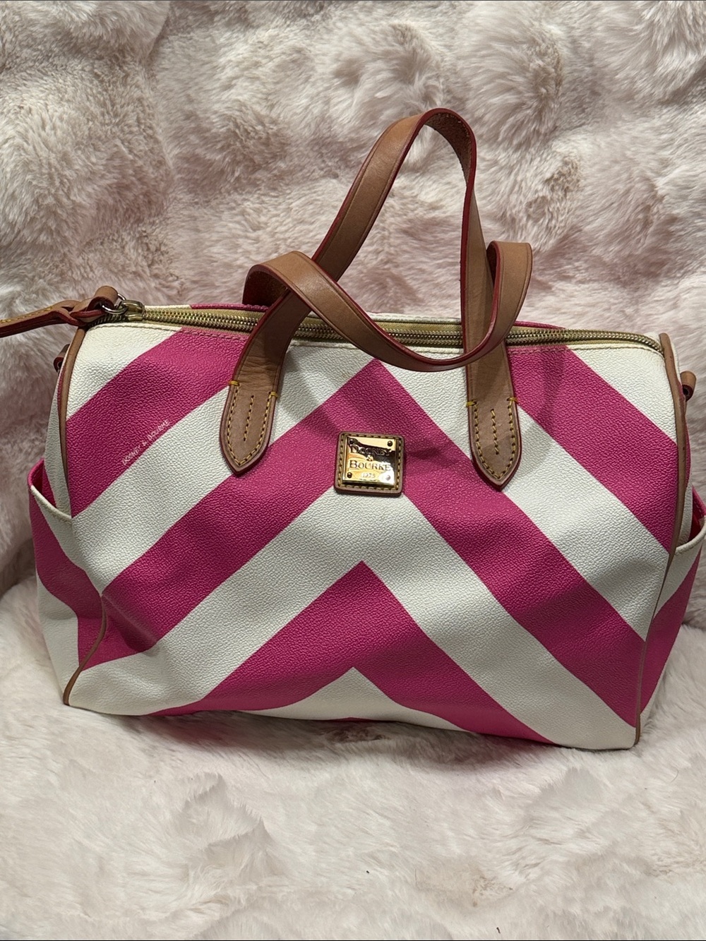 Dooney & Bourke Chevron print Satchel